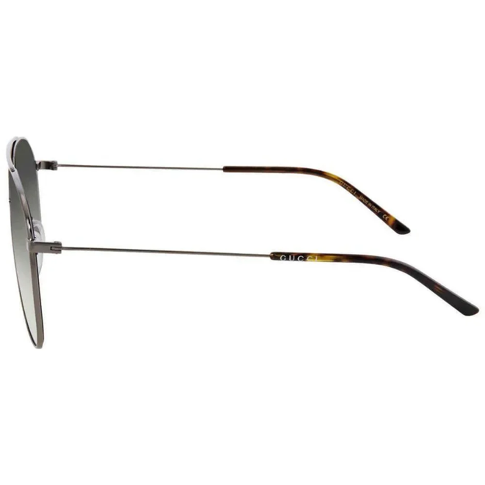 NEW Gucci Grey and Silver Aviator Men's Sunglasses